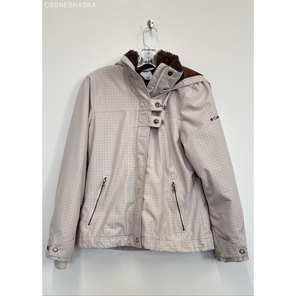 Columbia Beige/Brown Vintage Woman’s Winter Coat - Size M